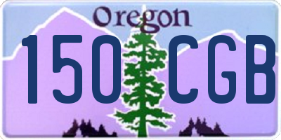 OR license plate 150CGB