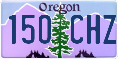 OR license plate 150CHZ