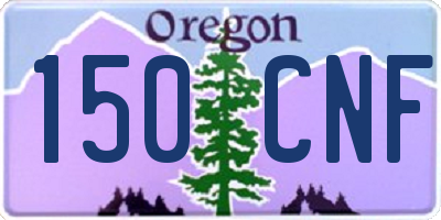 OR license plate 150CNF