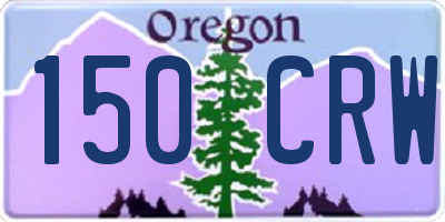 OR license plate 150CRW