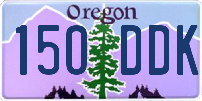 OR license plate 150DDK