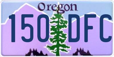 OR license plate 150DFC