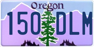 OR license plate 150DLM