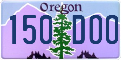 OR license plate 150DOO
