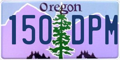 OR license plate 150DPM