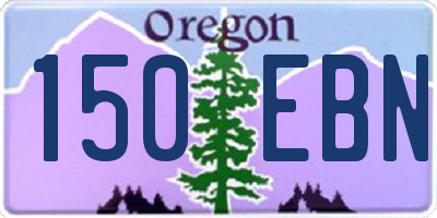 OR license plate 150EBN