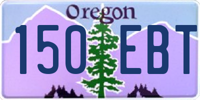 OR license plate 150EBT