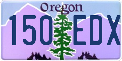 OR license plate 150EDX