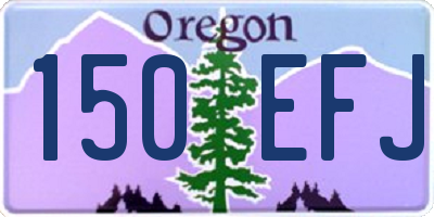 OR license plate 150EFJ