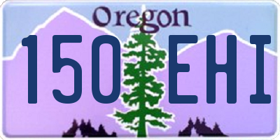 OR license plate 150EHI