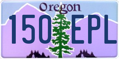OR license plate 150EPL