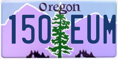 OR license plate 150EUM