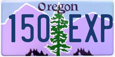 OR license plate 150EXP