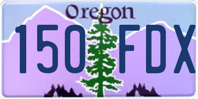 OR license plate 150FDX