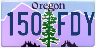 OR license plate 150FDY