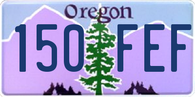 OR license plate 150FEF