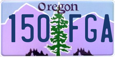 OR license plate 150FGA