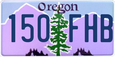 OR license plate 150FHB