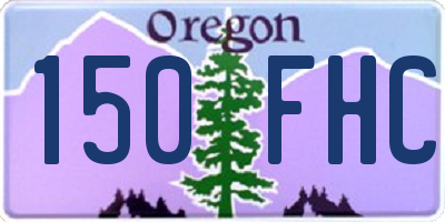 OR license plate 150FHC