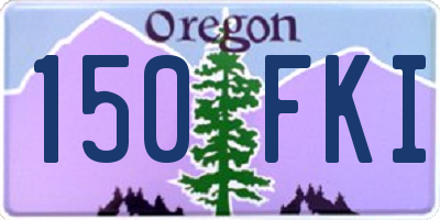 OR license plate 150FKI