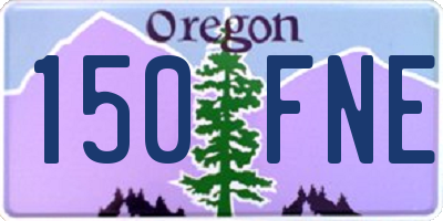 OR license plate 150FNE