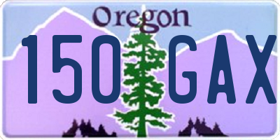 OR license plate 150GAX