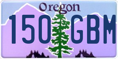 OR license plate 150GBM