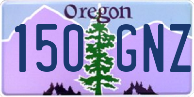 OR license plate 150GNZ