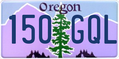 OR license plate 150GQL