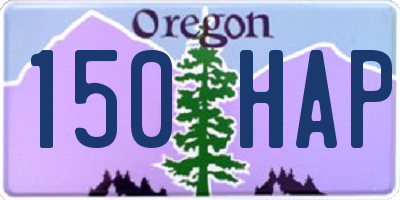 OR license plate 150HAP