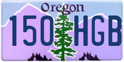 OR license plate 150HGB