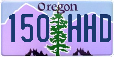OR license plate 150HHD
