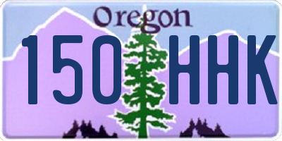 OR license plate 150HHK
