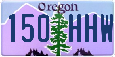 OR license plate 150HHW
