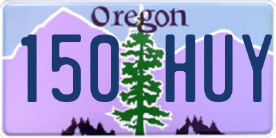 OR license plate 150HUY