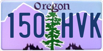 OR license plate 150HVK