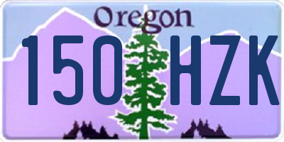 OR license plate 150HZK