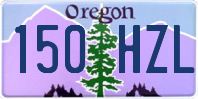 OR license plate 150HZL