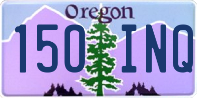 OR license plate 150INQ