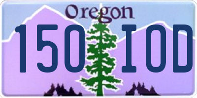 OR license plate 150IOD