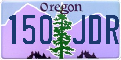 OR license plate 150JDR