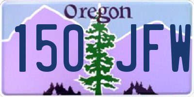 OR license plate 150JFW
