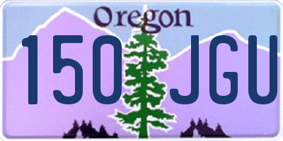 OR license plate 150JGU
