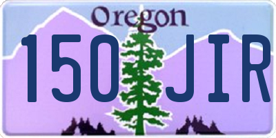OR license plate 150JIR