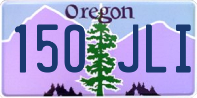 OR license plate 150JLI