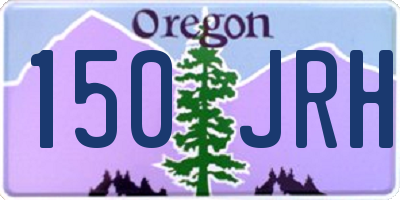 OR license plate 150JRH
