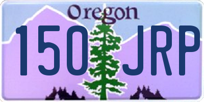 OR license plate 150JRP