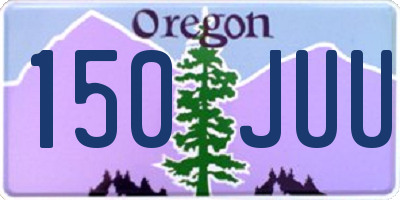 OR license plate 150JUU