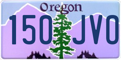 OR license plate 150JVO