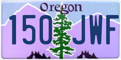 OR license plate 150JWF